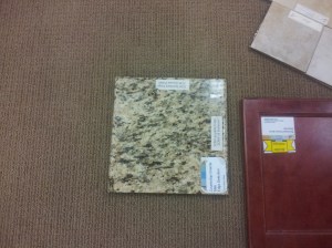I needed granite in the kitchen and on the island.